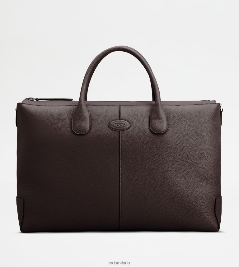 uominimarrone Tod's di borsa in pelle grande P66X8B991