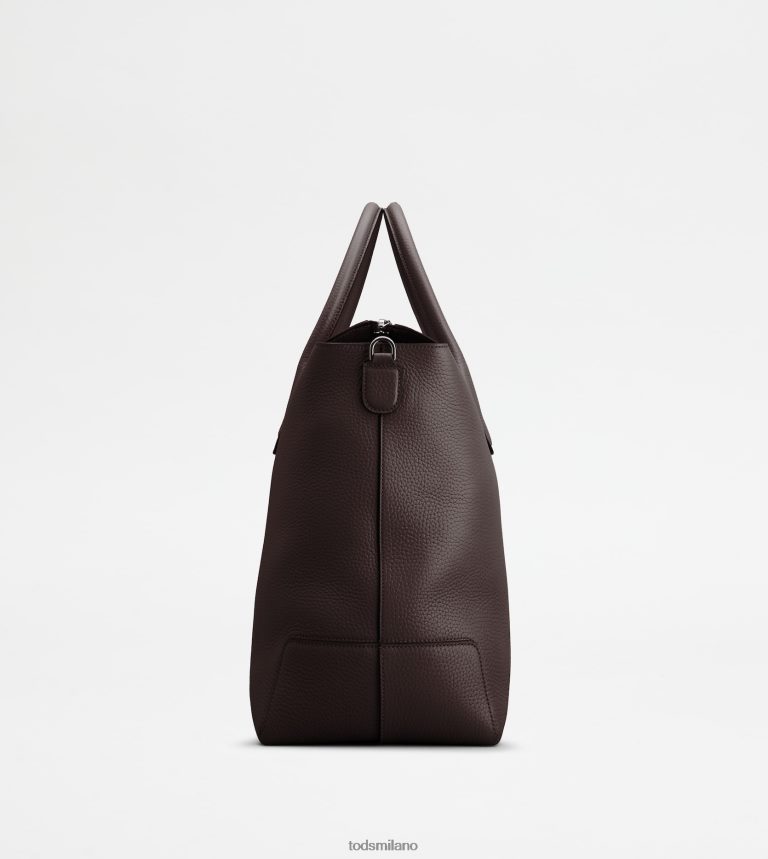uominimarrone Tod's di borsa in pelle grande P66X8B991