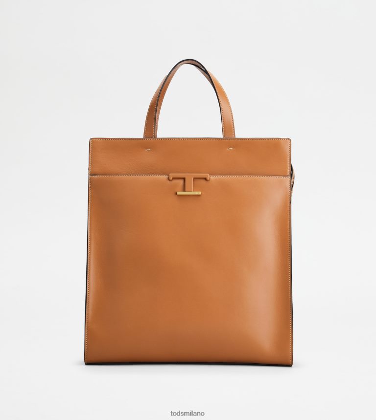 uominimarrone Tod's t Intramontabile borsa shopping in pelle media P66X8B999