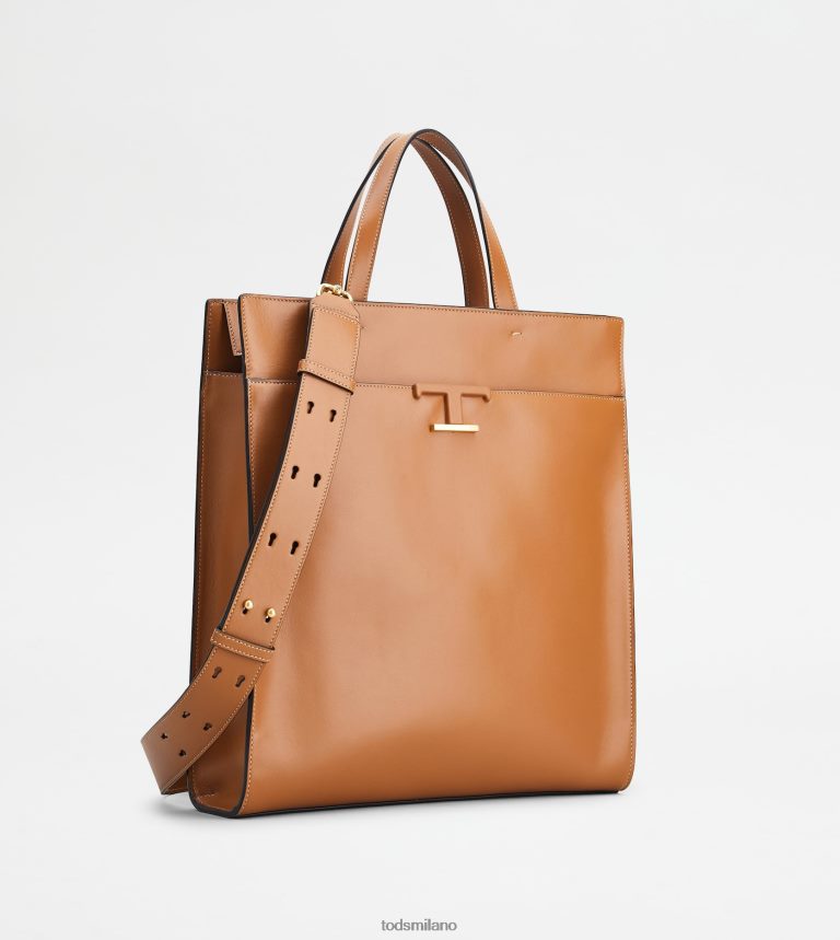 uominimarrone Tod's t Intramontabile borsa shopping in pelle media P66X8B999