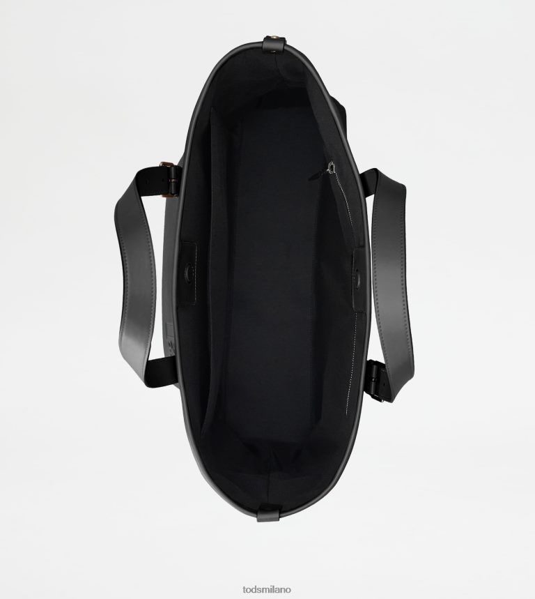 uomininero Tod's borsa shopping in pelle media P66X8B1006