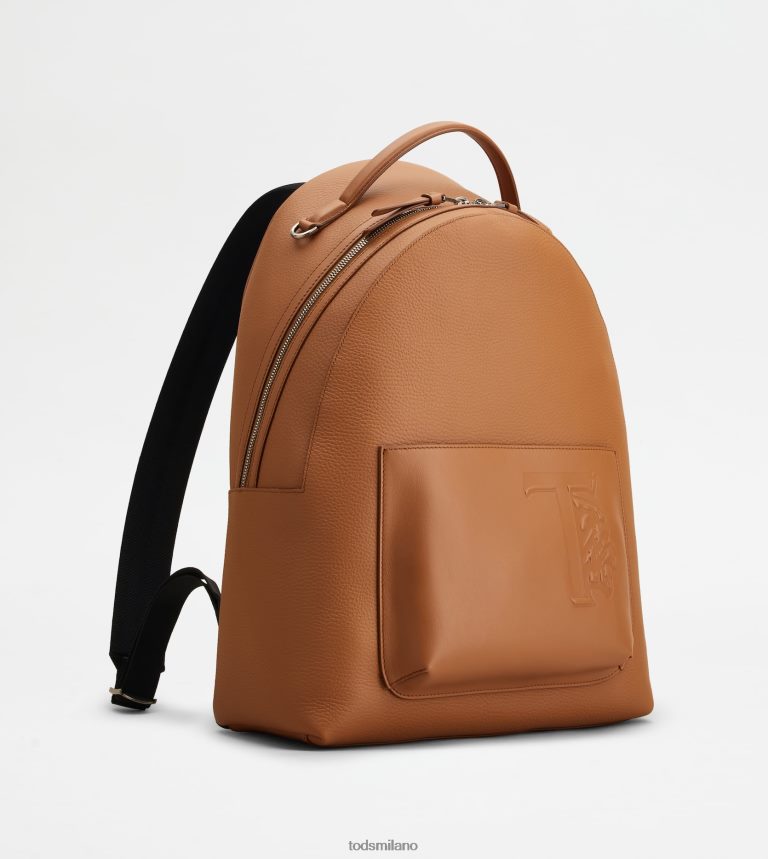 uominimarrone Tod's zaino in pelle medio P66X8B986
