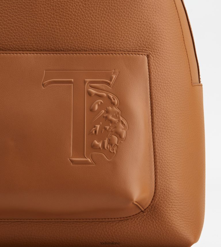uominimarrone Tod's zaino in pelle medio P66X8B986