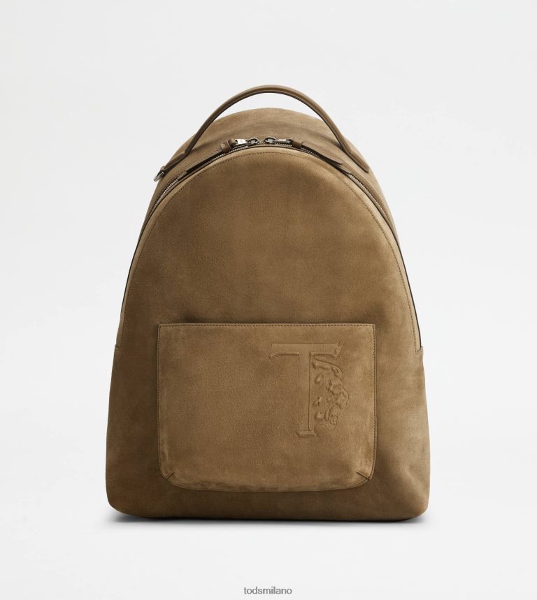 uominimarrone Tod's zaino in pelle scamosciata medio P66X8B988