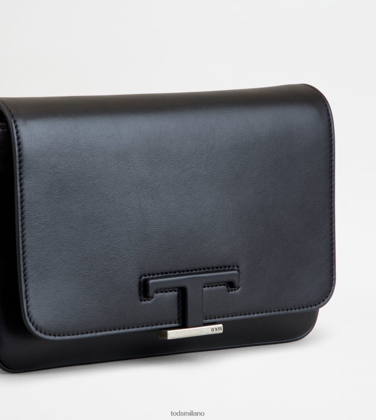 uomininero Tod's t intramontabile marsupio mini in pelle P66X8B983