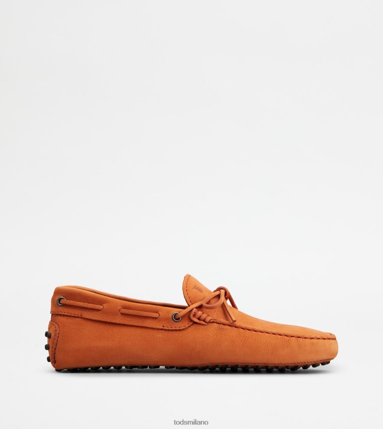 uominiarancia Tod's gommino mocassino in nabuk P66X8B743