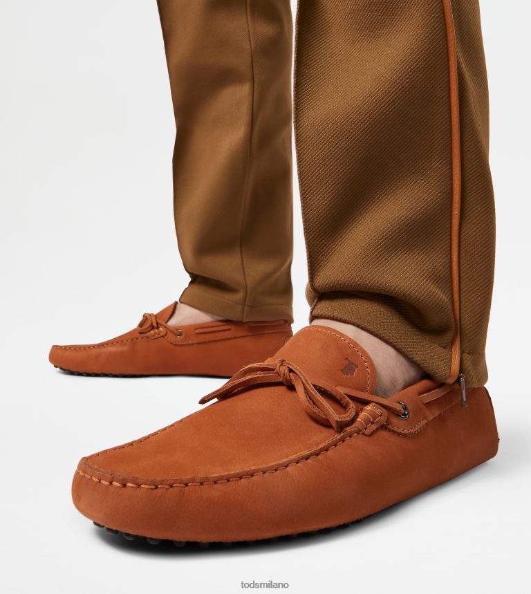 uominiarancia Tod's gommino mocassino in nabuk P66X8B743