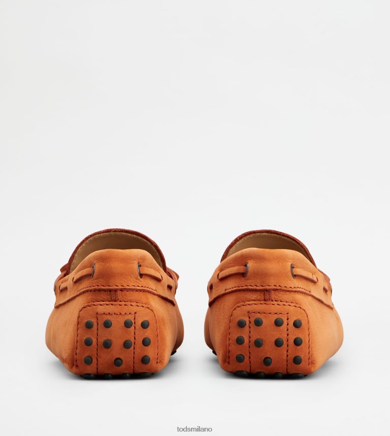 uominiarancia Tod's gommino mocassino in nabuk P66X8B743