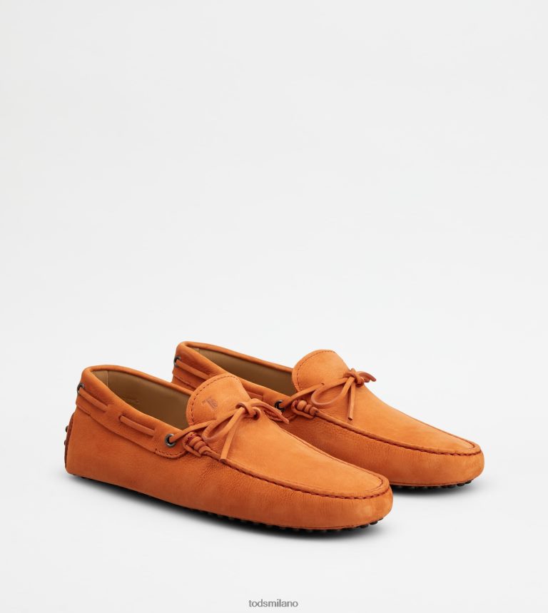 uominiarancia Tod's gommino mocassino in nabuk P66X8B743