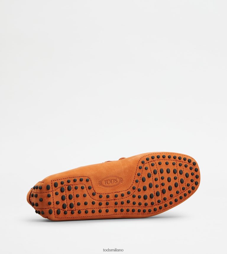 uominiarancia Tod's gommino mocassino in nabuk P66X8B743