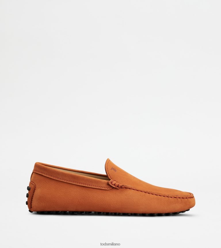 uominiarancia Tod's gommino mocassino in nabuk P66X8B765