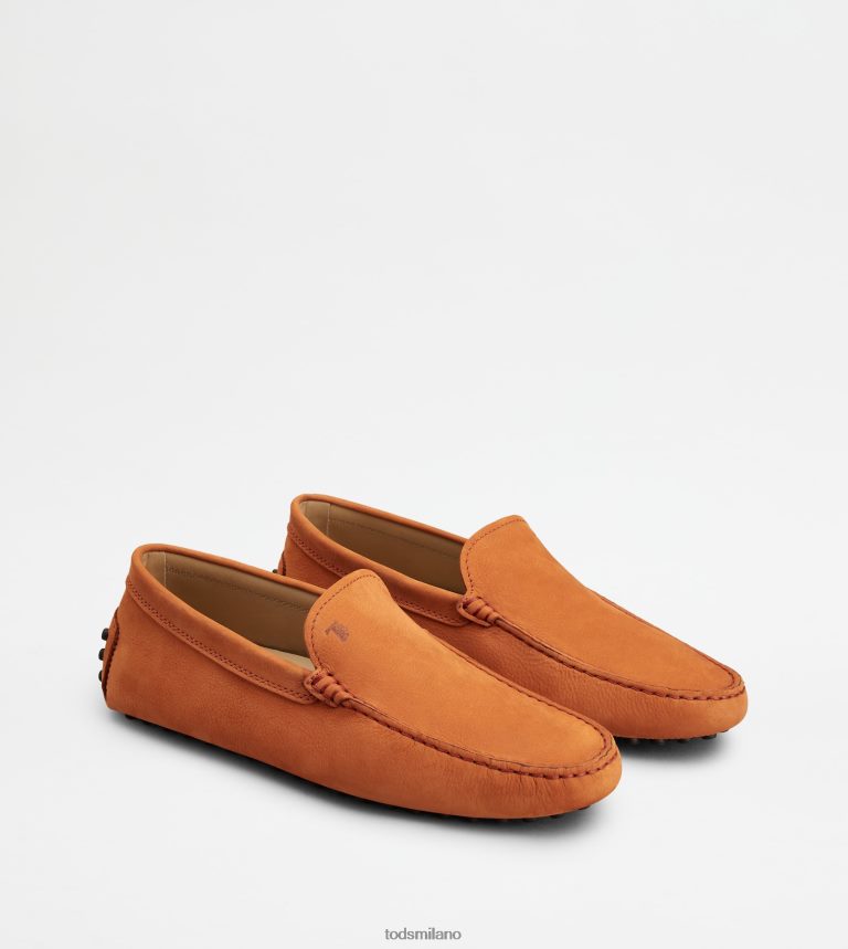 uominiarancia Tod's gommino mocassino in nabuk P66X8B765