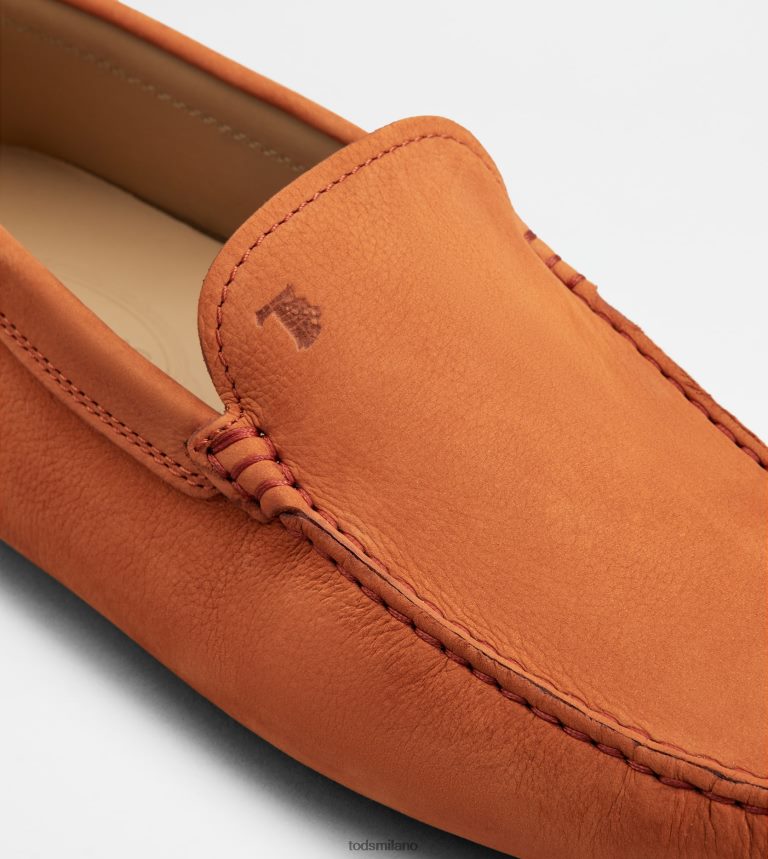 uominiarancia Tod's gommino mocassino in nabuk P66X8B765