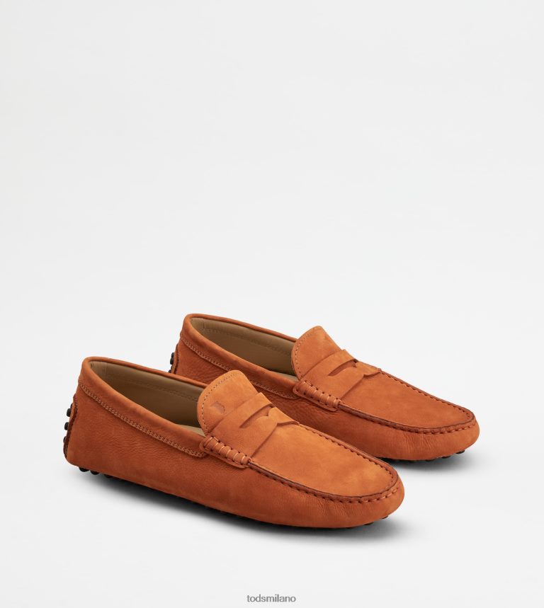 uominiarancia Tod's gommino mocassino in nabuk P66X8B776