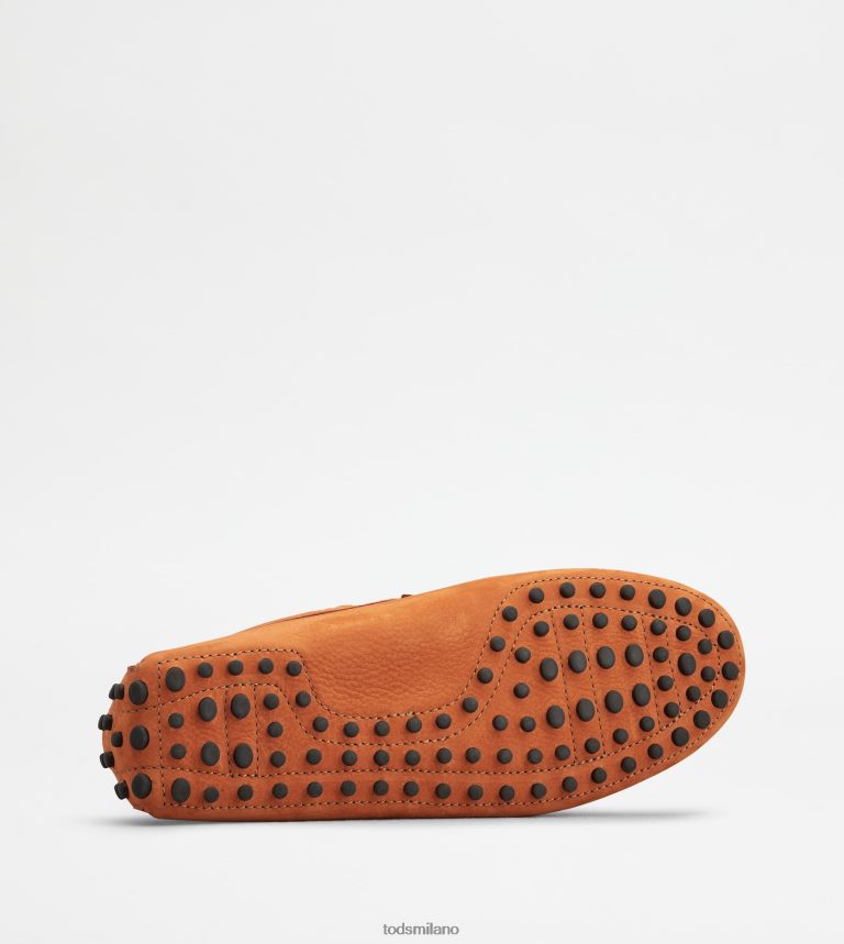 uominiarancia Tod's gommino mocassino in nabuk P66X8B776