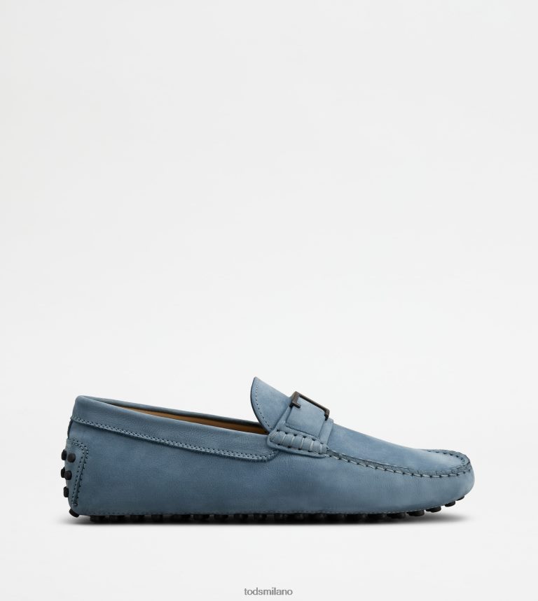 uominiazzurro Tod's gommino mocassino in nabuk P66X8B723