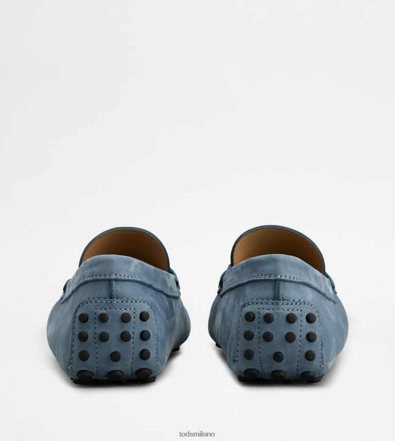 uominiazzurro Tod's gommino mocassino in nabuk P66X8B723