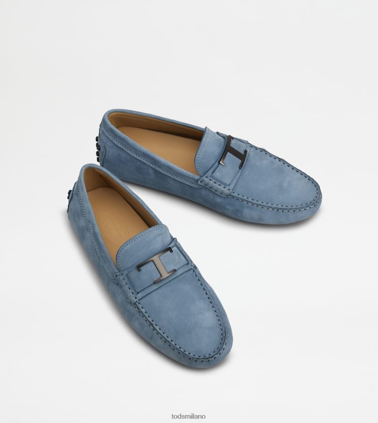 uominiazzurro Tod's gommino mocassino in nabuk P66X8B723
