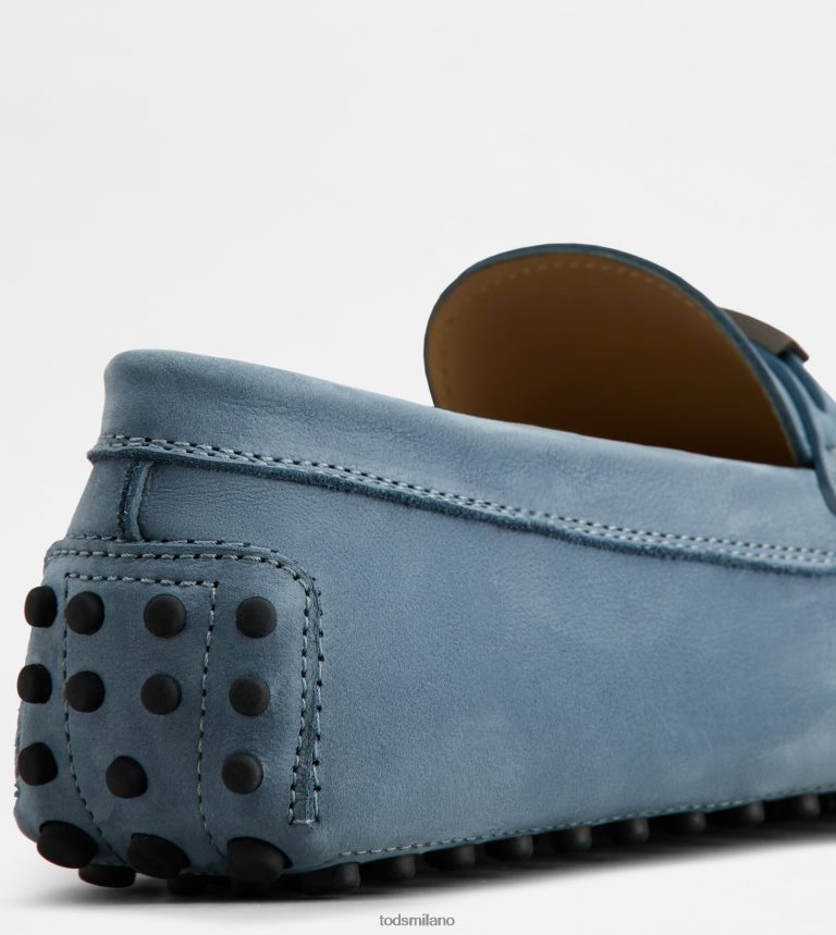 uominiazzurro Tod's gommino mocassino in nabuk P66X8B723