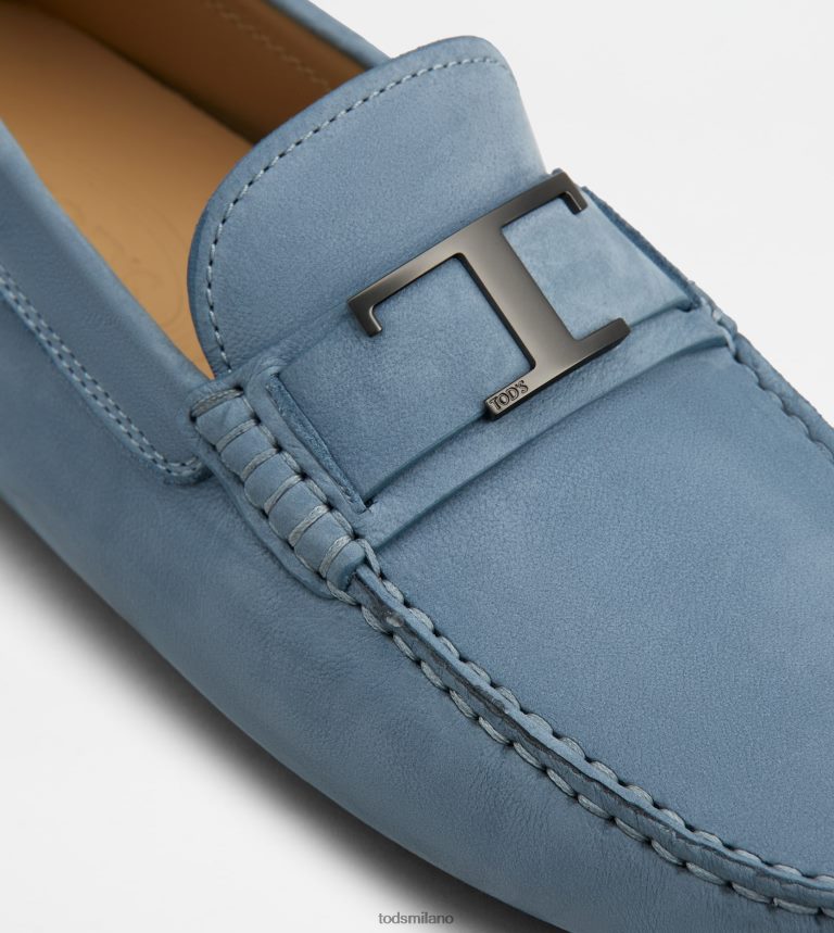 uominiazzurro Tod's gommino mocassino in nabuk P66X8B723