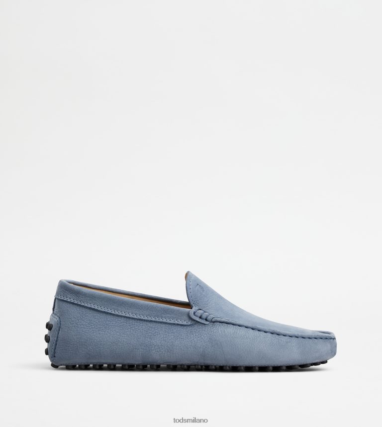 uominiazzurro Tod's gommino mocassino in nabuk P66X8B726