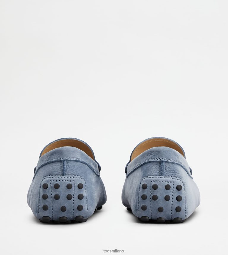 uominiazzurro Tod's gommino mocassino in nabuk P66X8B726