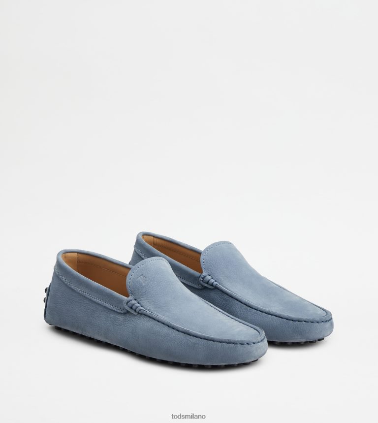 uominiazzurro Tod's gommino mocassino in nabuk P66X8B726