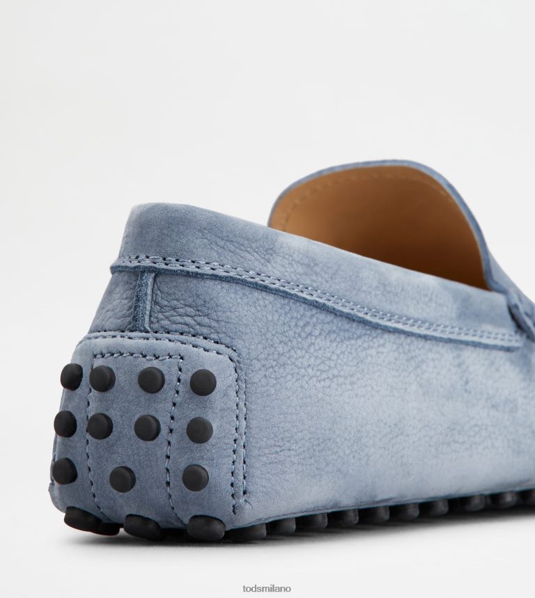 uominiazzurro Tod's gommino mocassino in nabuk P66X8B726
