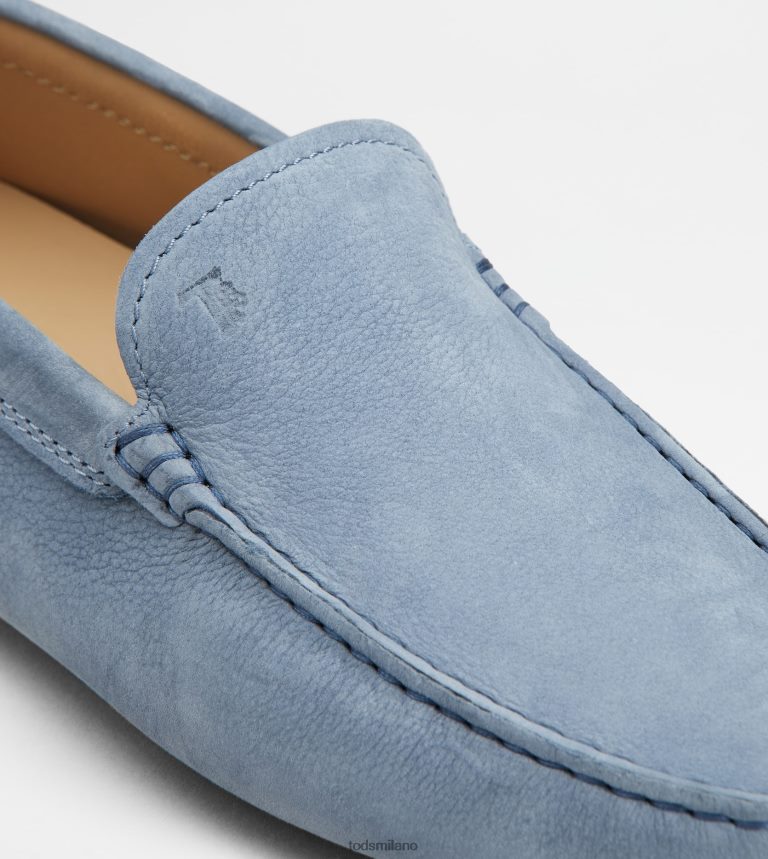 uominiazzurro Tod's gommino mocassino in nabuk P66X8B726