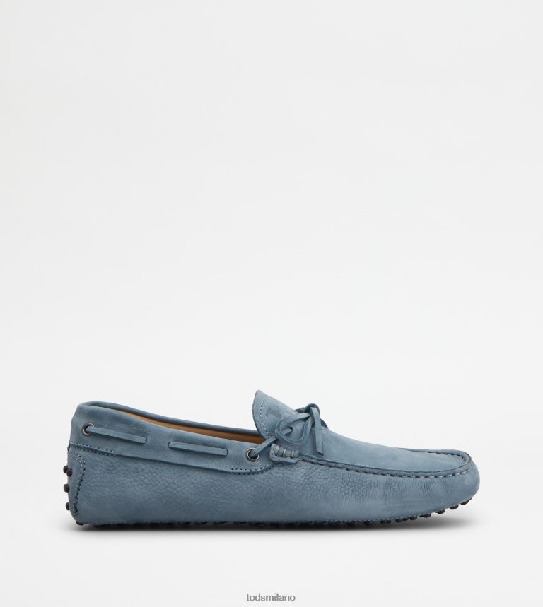 uominiazzurro Tod's gommino mocassino in nabuk P66X8B746