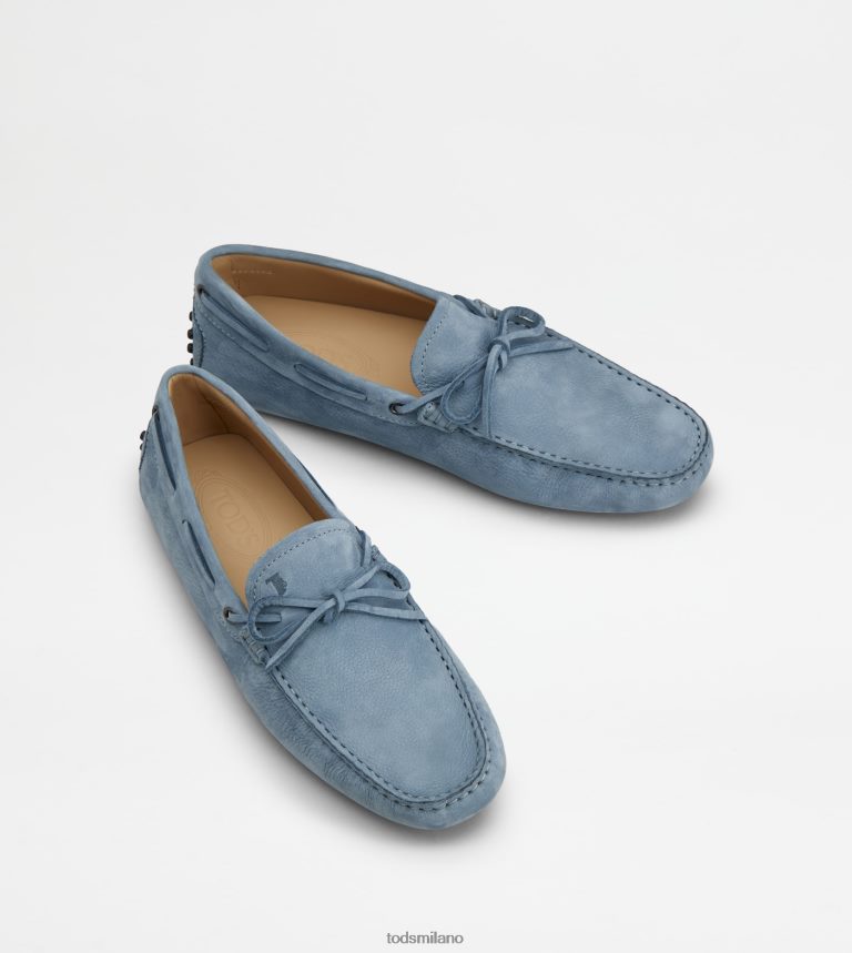 uominiazzurro Tod's gommino mocassino in nabuk P66X8B746