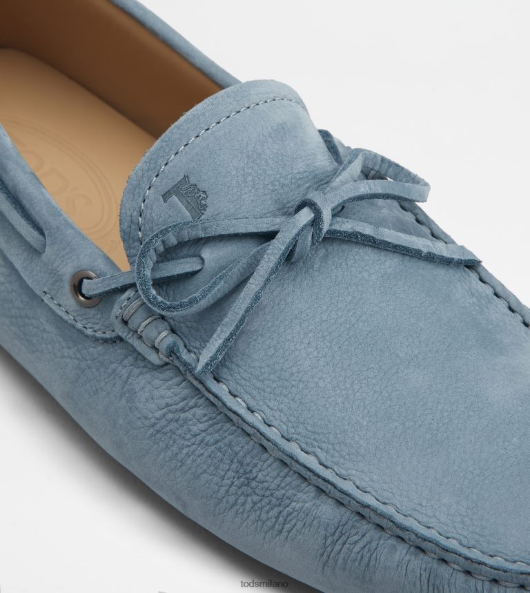 uominiazzurro Tod's gommino mocassino in nabuk P66X8B746