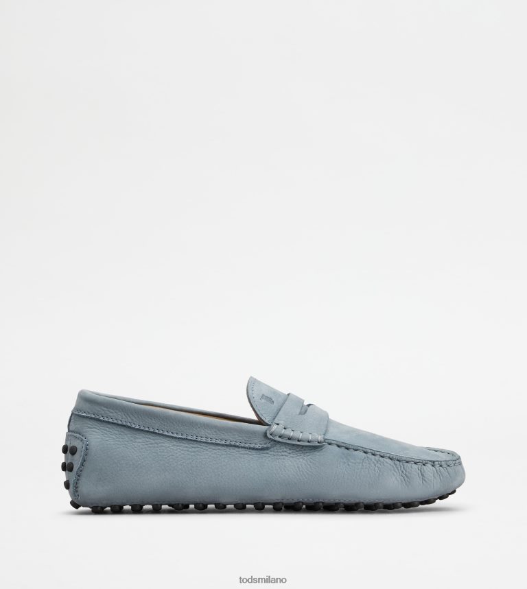 uominiazzurro Tod's gommino mocassino in nabuk P66X8B777