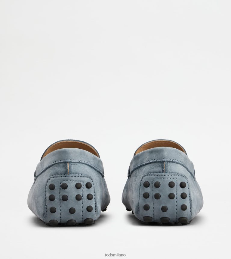 uominiazzurro Tod's gommino mocassino in nabuk P66X8B777
