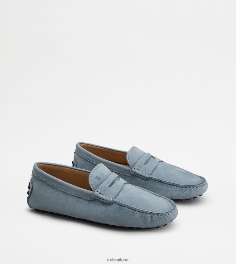 uominiazzurro Tod's gommino mocassino in nabuk P66X8B777