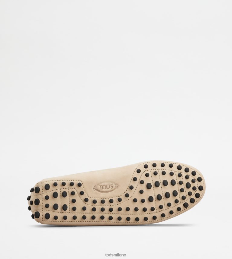 uominibeige Tod's gommino mocassino in nabuk P66X8B774