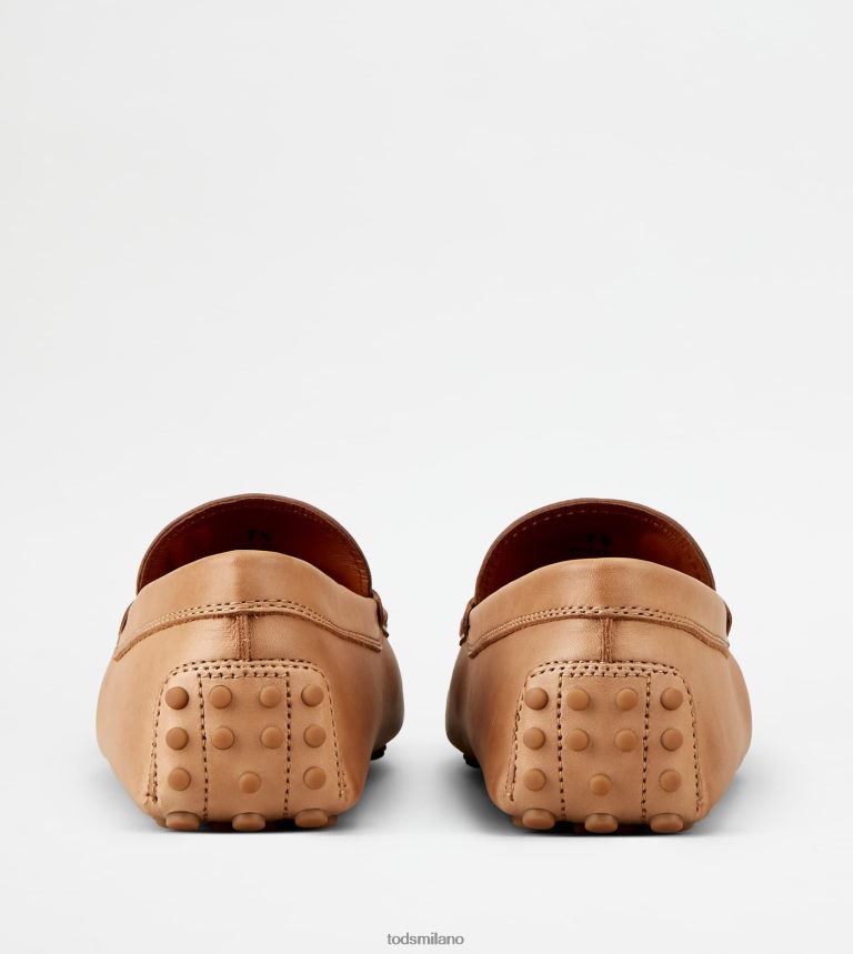 uominibeige Tod's gommino mocassino in pelle P66X8B729