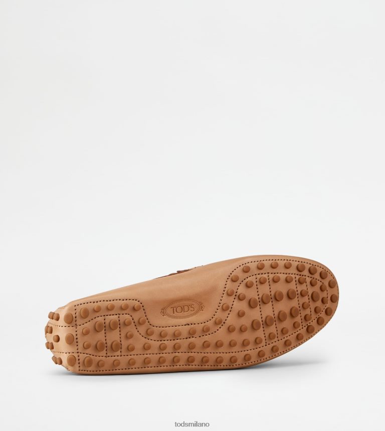 uominibeige Tod's gommino mocassino in pelle P66X8B729