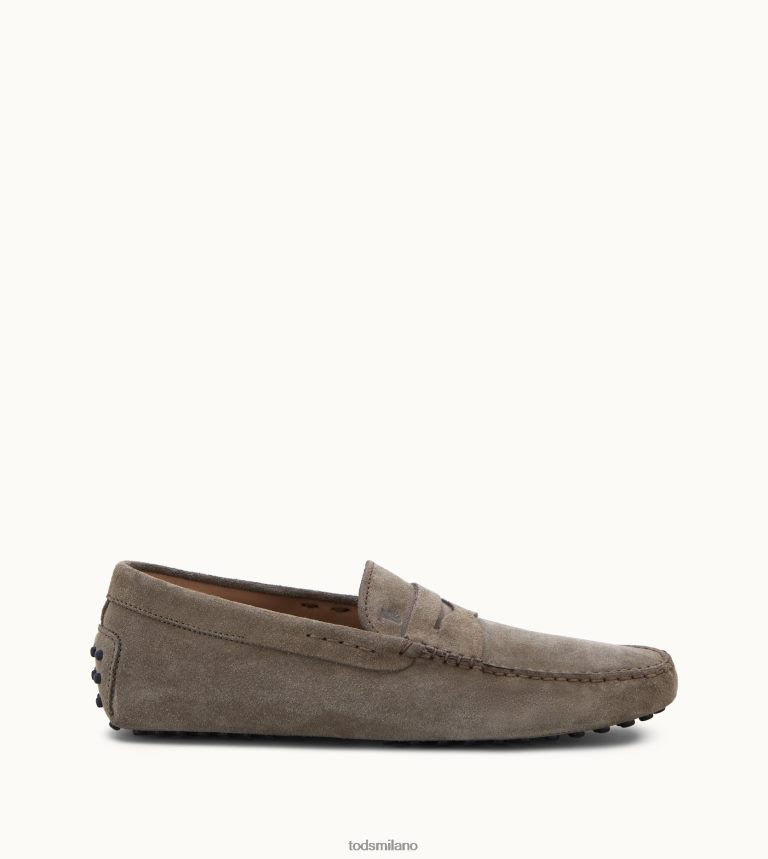 uominibeige Tod's gommino mocassino in pelle scamosciata P66X8B735
