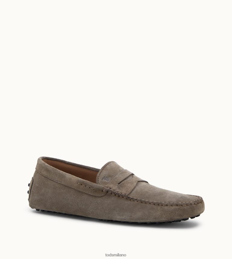 uominibeige Tod's gommino mocassino in pelle scamosciata P66X8B735