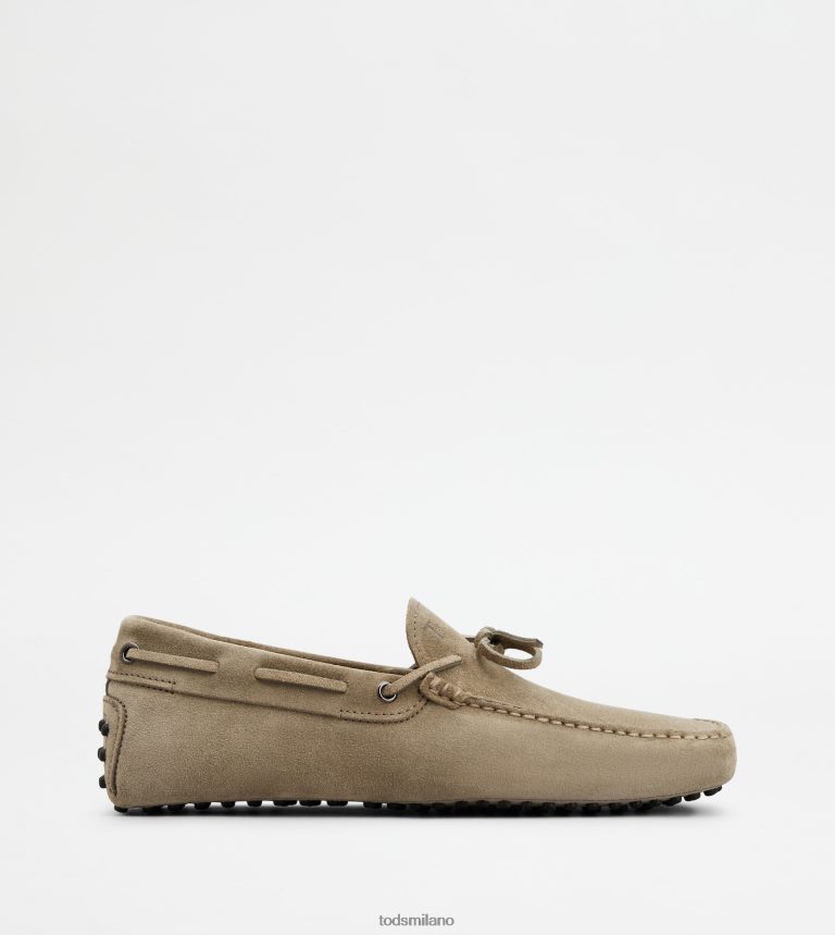 uominibeige Tod's gommino mocassino in pelle scamosciata P66X8B741