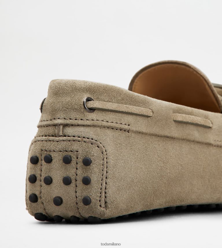 uominibeige Tod's gommino mocassino in pelle scamosciata P66X8B741