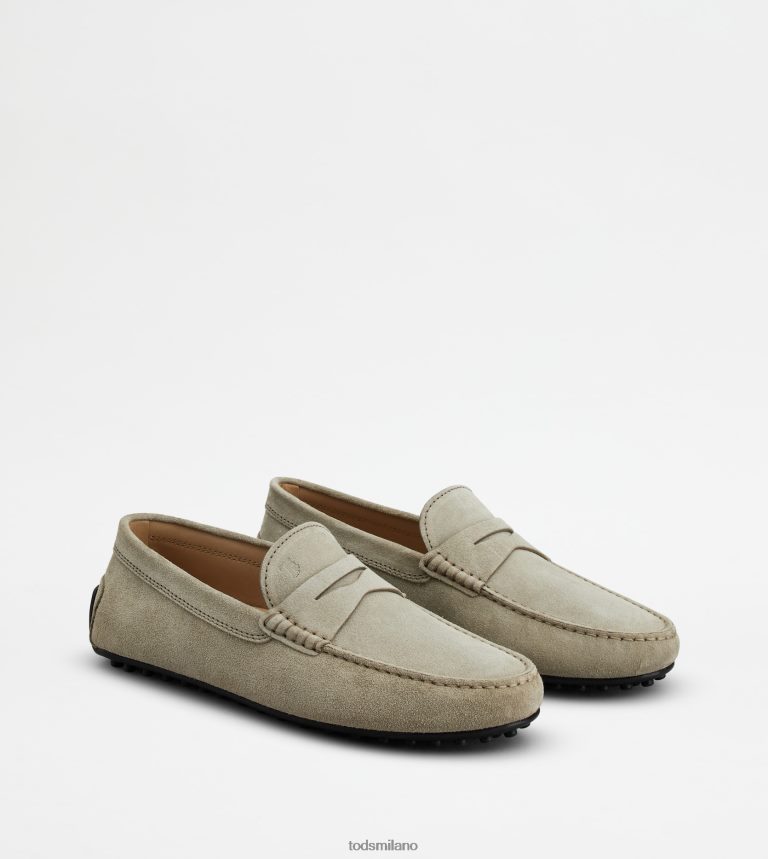 uominibeige Tod's mocassino gommino da città in pelle scamosciata P66X8B753