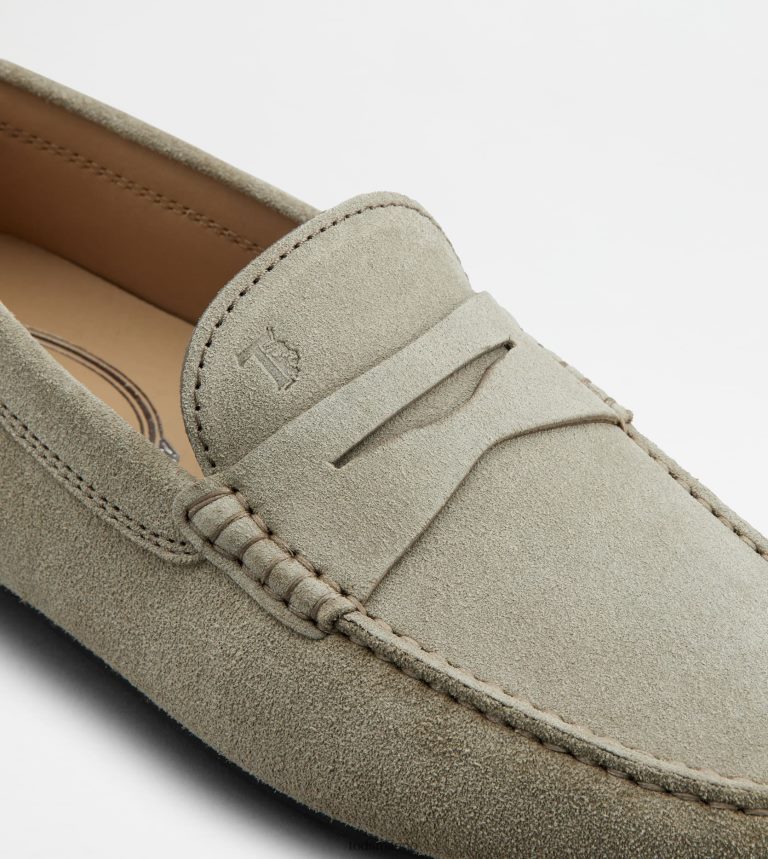 uominibeige Tod's mocassino gommino da città in pelle scamosciata P66X8B753