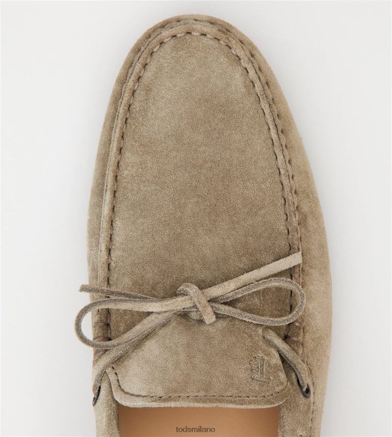 uominibeige Tod's mocassino gommino da città in pelle scamosciata P66X8B759