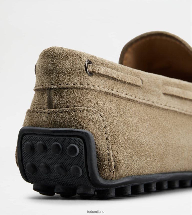 uominibeige Tod's mocassino gommino da città in pelle scamosciata P66X8B759