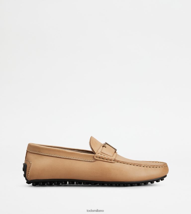 uominibeige Tod's t intramontabile gommino da città in pelle P66X8B750