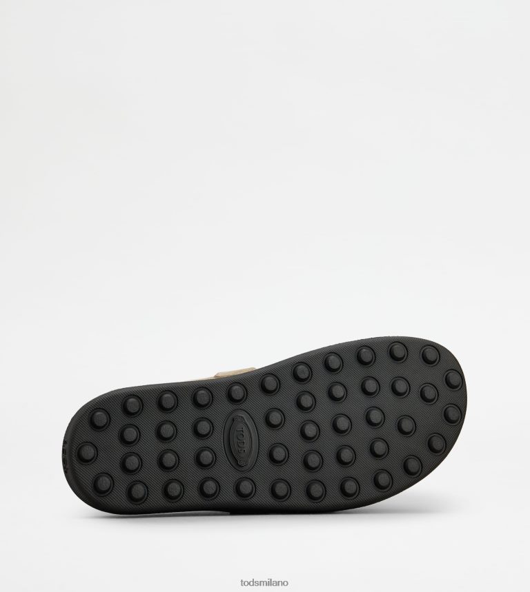 uominibeige Tod's t intramontabili zoccoli in pelle scamosciata P66X8B920