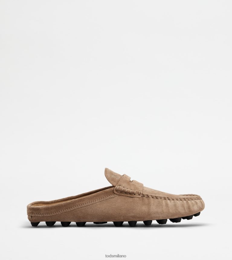 uominibeige/nero Tod's Zoccoli gommino bubble in pelle scamosciata P66X8B720