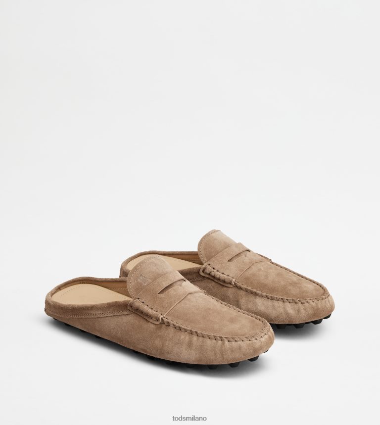 uominibeige/nero Tod's Zoccoli gommino bubble in pelle scamosciata P66X8B720